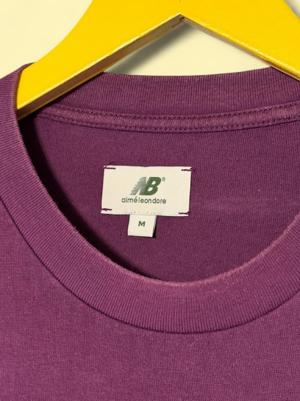 Aime Leon Dore purple pocket tee Size M new balance